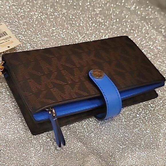 Michael Kors Jet Set Charm Small Phine Wristlet- Oxford - Picture 13 of 14